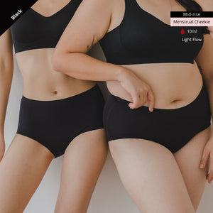[ARRIVING 10.25] No-Camel-Toe SmoothGuard Mid-Rise Seamless Cheekie in Buttery Black