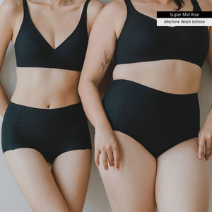 Forme Seamless Super Mid-Rise Rise Cheekie in Black