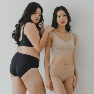 [ARRIVING 10.25] No-Camel-Toe SmoothGuard Mid-Rise Seamless Cheekie in Buttery Black
