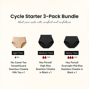 [ARRIVING 10.25] Hey Period! Flow Starter 3-Pack