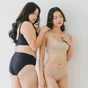 [ARRIVING 10.25] No-Camel-Toe SmoothGuard Seamless Mid-Rise Cheekie in Buttery Milk Tea