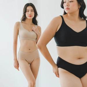 [ARRIVING 10.25] No-Camel-Toe SmoothGuard Seamless Mid-Rise Cheekie in Buttery Milk Tea