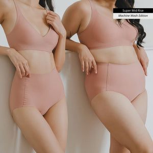 Forme Seamless Super Mid-Rise Rise Cheekie in Rosy Peach