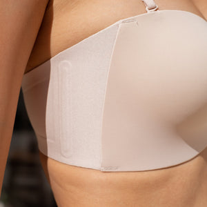 365 Front-Clasp! Anti-Slip Seamless Wireless Bra in Almond Nude