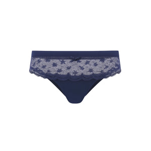 Full Bloom Mid Rise Cheekie in Midnight Blue