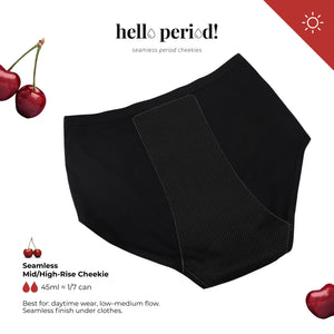[ARRIVING 10.25] Hey Period! Seamless High-Rise Cheekie in Buttery Black