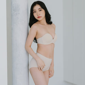 5th Gen 100% Non-Slip Strapless Bra in Beige Nude