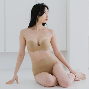 5th Gen 100% Non-Slip Strapless Bra in Toffee Cream