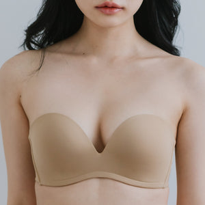 5th Gen 100% Non-Slip Strapless Bra in Toffee Cream