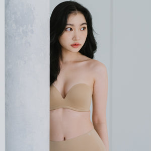 5th Gen 100% Non-Slip Strapless Bra in Toffee Cream