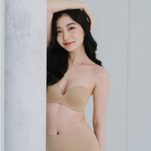 5th Gen 100% Non-Slip Strapless Bra in Toffee Cream