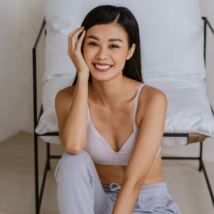 On Cloud Nine! All Day Lightly-Lined Bralette in Powder Cherry