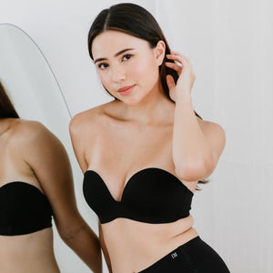 5th Gen 100% Non-Slip Strapless Bra in Black