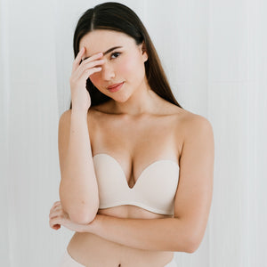 5th Gen 100% Non-Slip Strapless Bra in Beige Nude