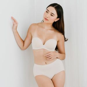 5th Gen 100% Non-Slip Strapless Bra in Beige Nude