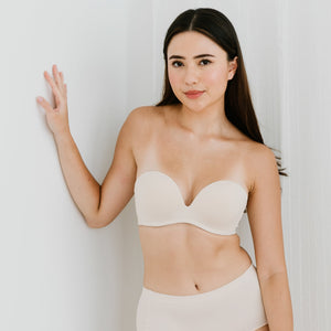 5th Gen 100% Non-Slip Strapless Bra in Beige Nude