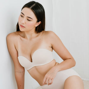 5th Gen 100% Non-Slip Strapless Bra in Beige Nude