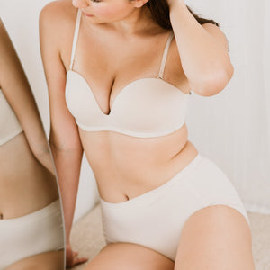 5th Gen 100% Non-Slip Strapless Bra in Beige Nude