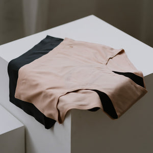 [ARRIVING 10.25] Hey Period! Seamless Mid-Rise Cheekie in Buttery Milk Tea